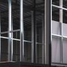 Metallständerwerk als Unterkonstruktion vor dem Anbringen von Gipskartonwänden.